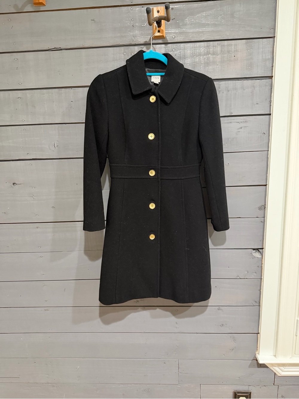 J. Crew Black Wool Lady Day Coat